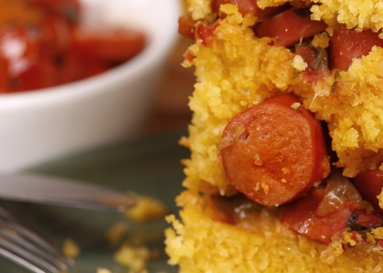Cuscuz com Salsicha de Frango