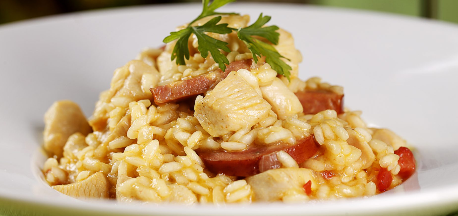 Risoto de Frango e Calabresa Natto