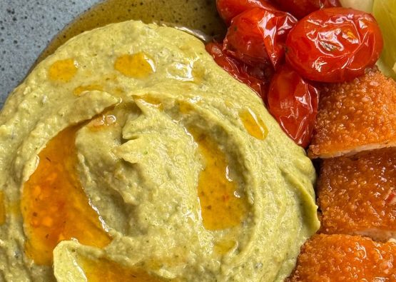 Purê de Brócolis Natto com Gorgonzola Purê de Brócolis Natto com Gorgonzola