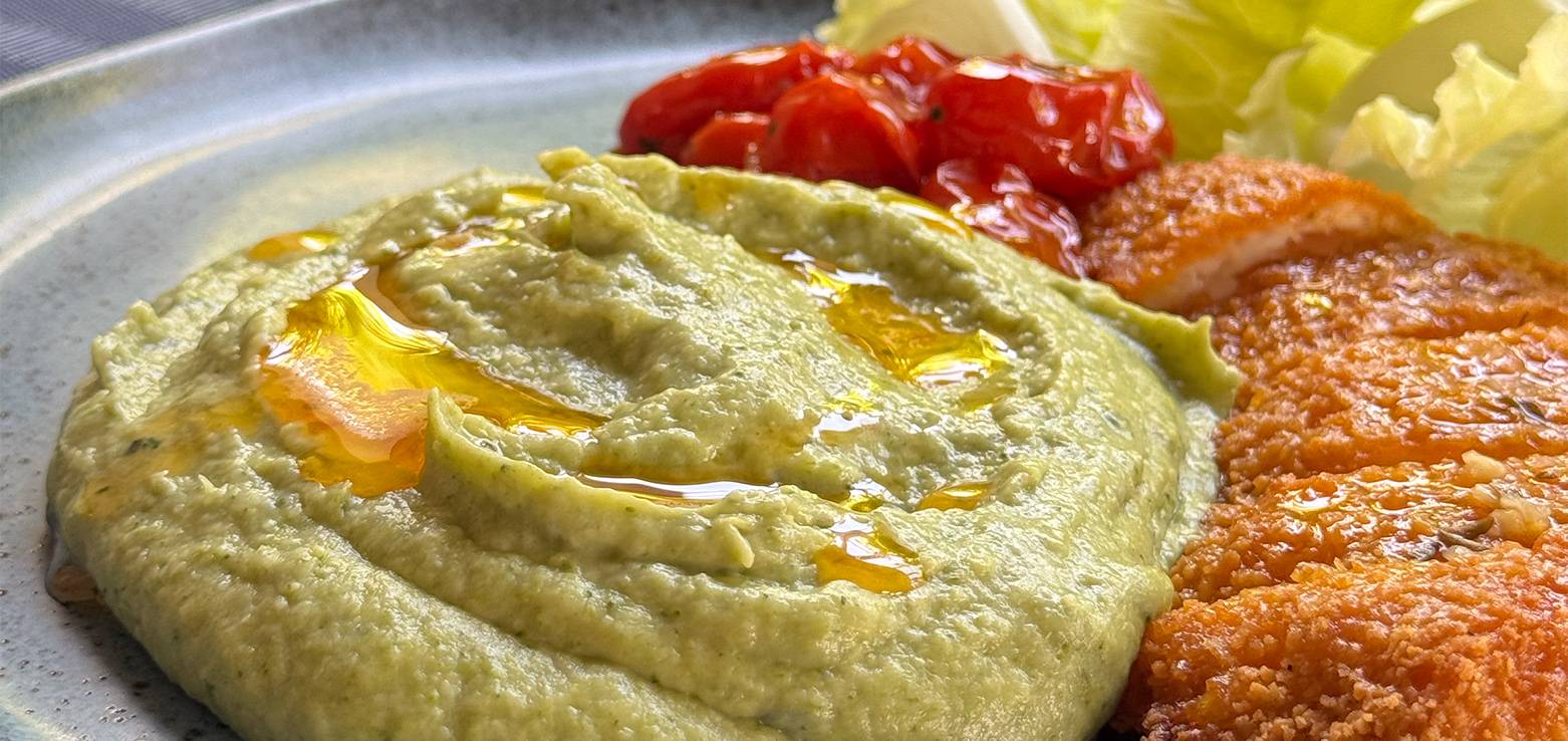 Purê de Brócolis Natto com Gorgonzola